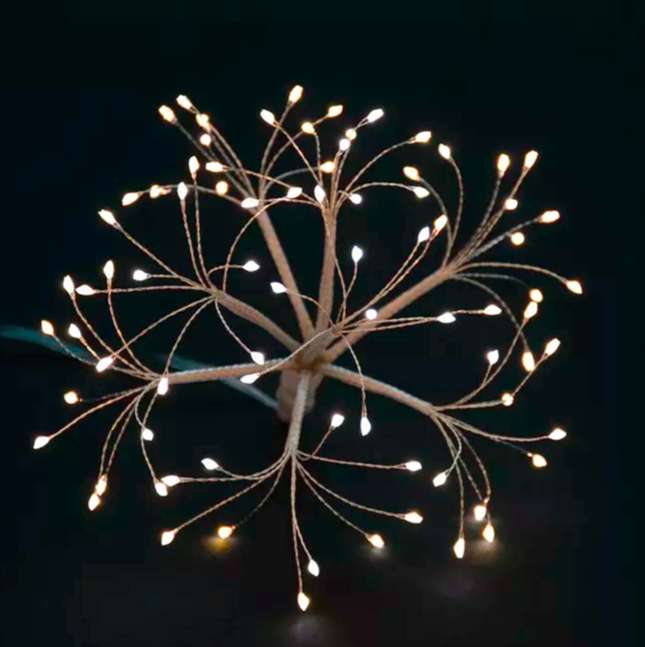 Elegant Battery Operated Dandelion LED Light — 80 Warm White Bulbs